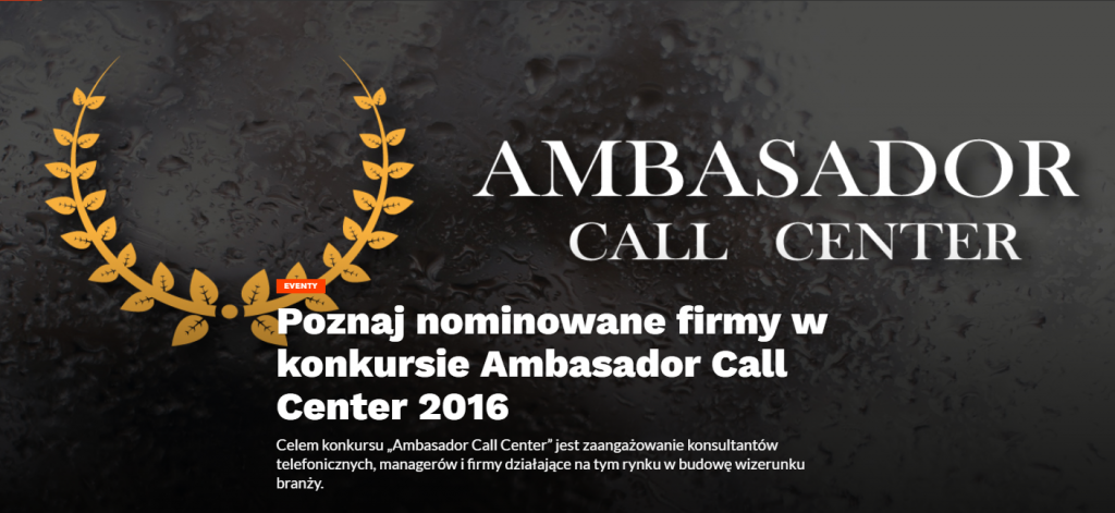 Focus Telecom z nominacją do nagrody „Ambasador Call Center”